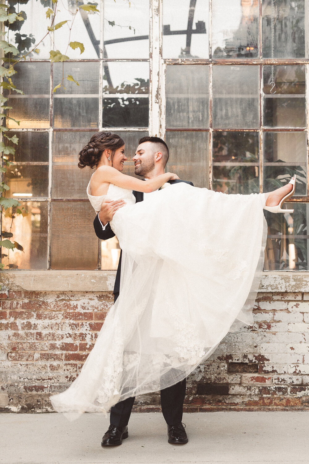 Kenzie and Nick' Wedding featuring a custom Renee Grace Bridal gown