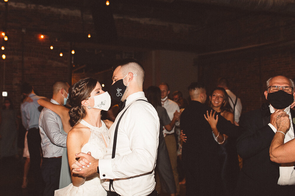 Kenzie and Nick' Wedding featuring a custom Renee Grace Bridal gown