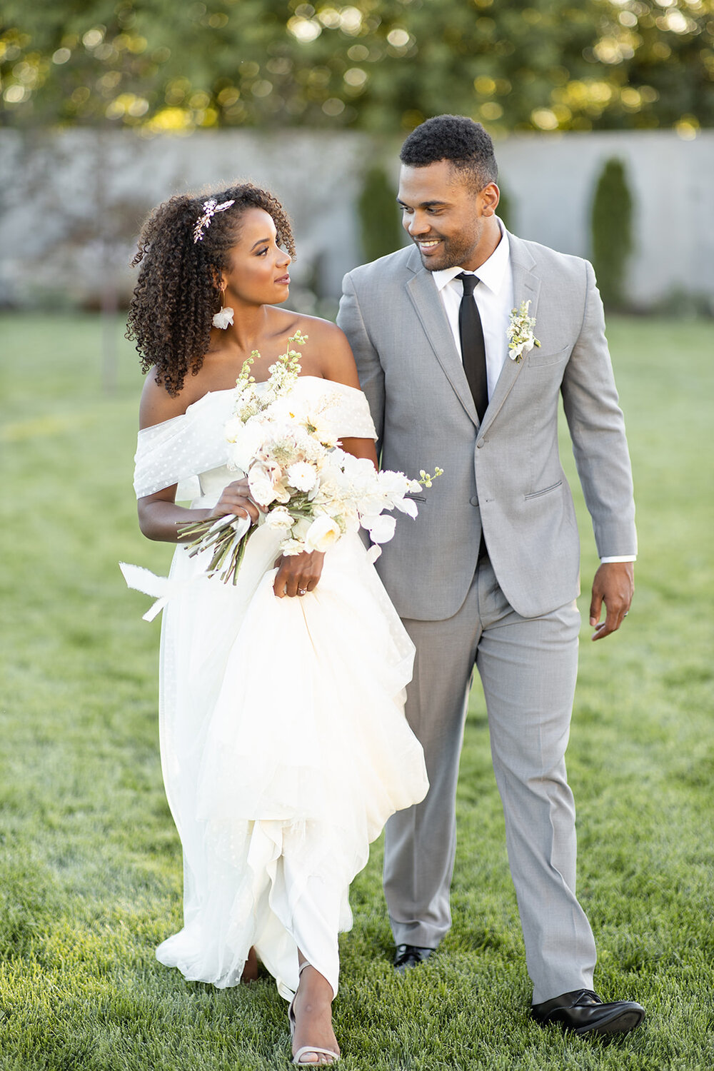 Myron &amp; Olivia wearing Renee Grace BridalMyron &amp; Olivia wearing Renee Grace Bridal
