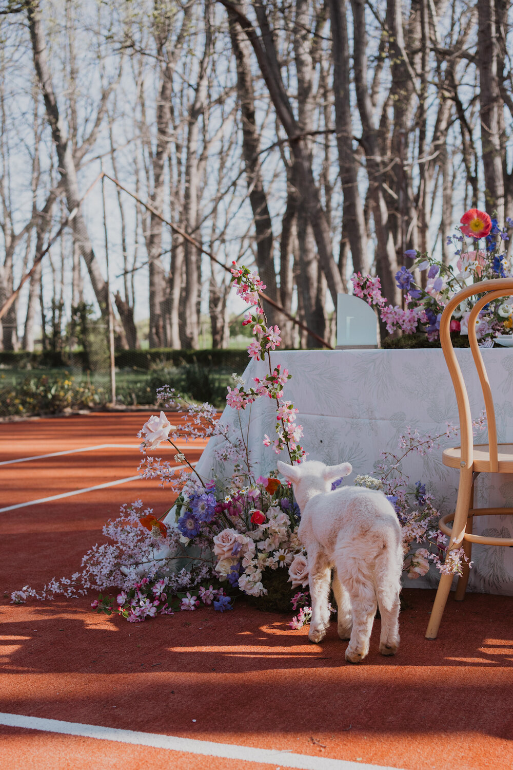 Styled Spring Elopement at Mona Farm featuring the Renee Grace Bridal 'Alana' gowns