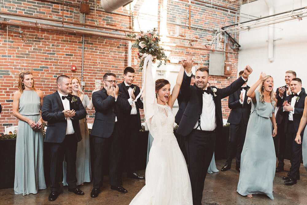 Kenzie and Nick' Wedding featuring a custom Renee Grace Bridal gown