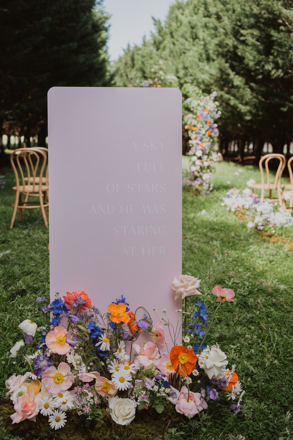 Styled Spring Elopement at Mona Farm featuring the Renee Grace Bridal 'Alana' gowns