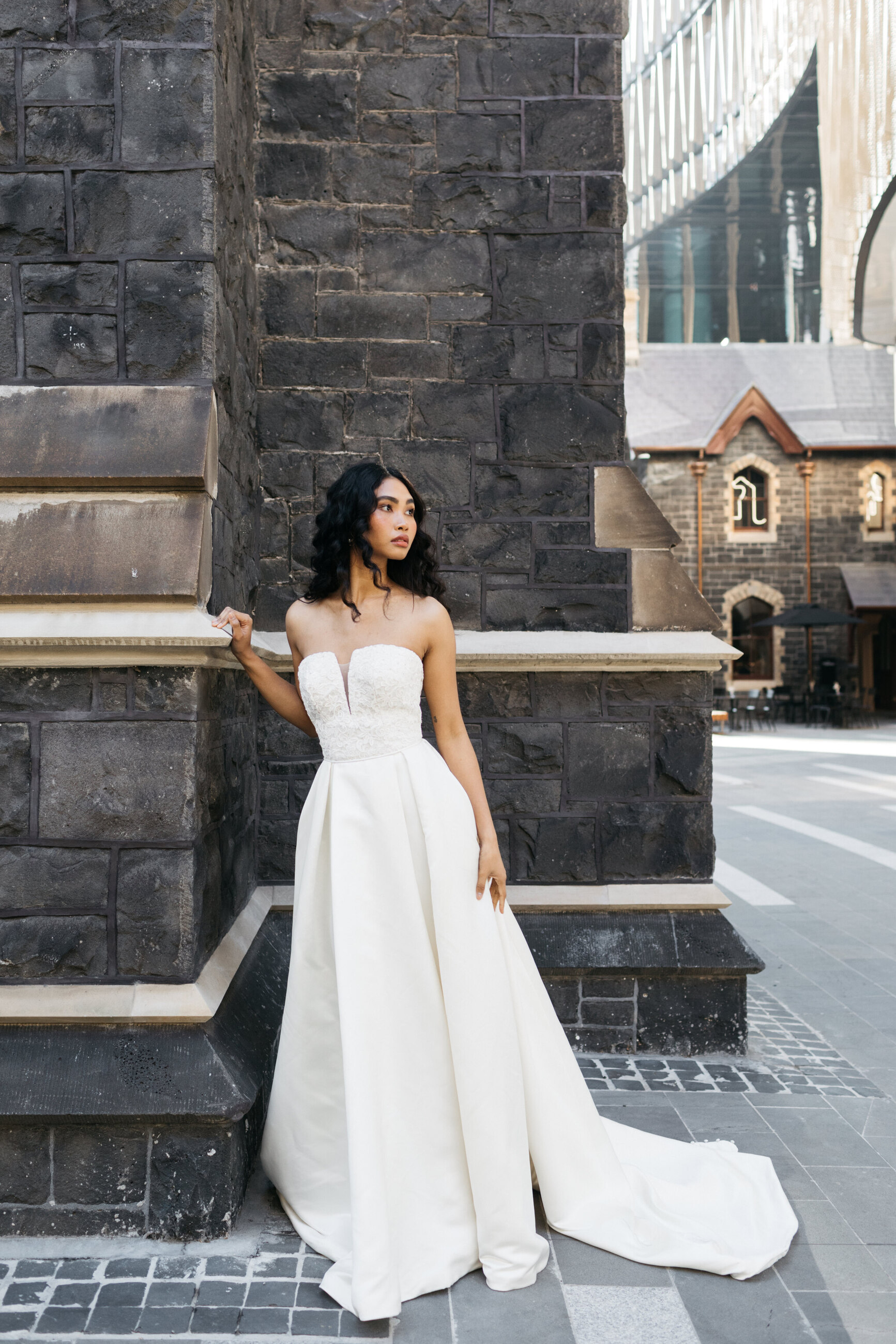 即日発送andmary Nora slit dress ivory ANDMARY】Nora slit dress